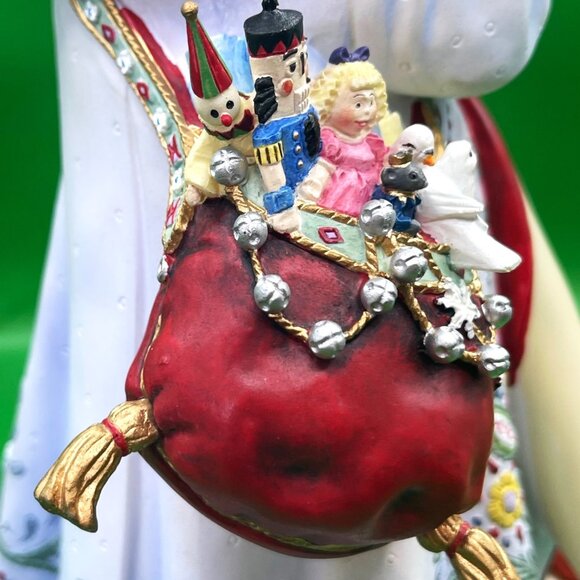 Lenox "A Christmas Traveler" Santa Claus Figurine Lynn Bywaters Cardinal Birds - Picture 10 of 16